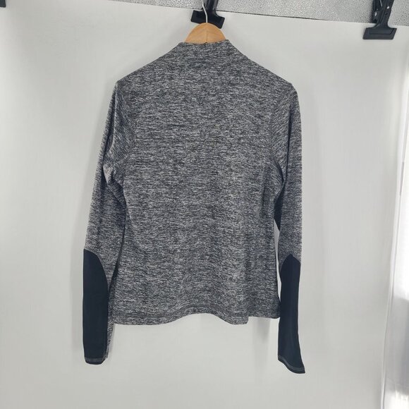 Zelos Flex Gray Long sleeve Pullover 1/4 Zip Performance Athletic Stretch SZ LG - Picture 2 of 6